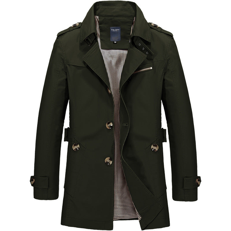 Mid-length windbreaker jacket