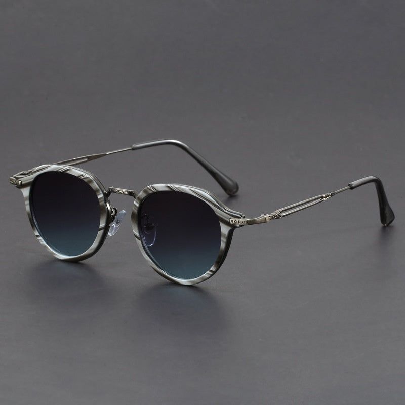 Metal Circle Frame Sunglasses UV Sun Glasses
