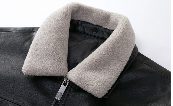 Casual Men's Leather Jacket