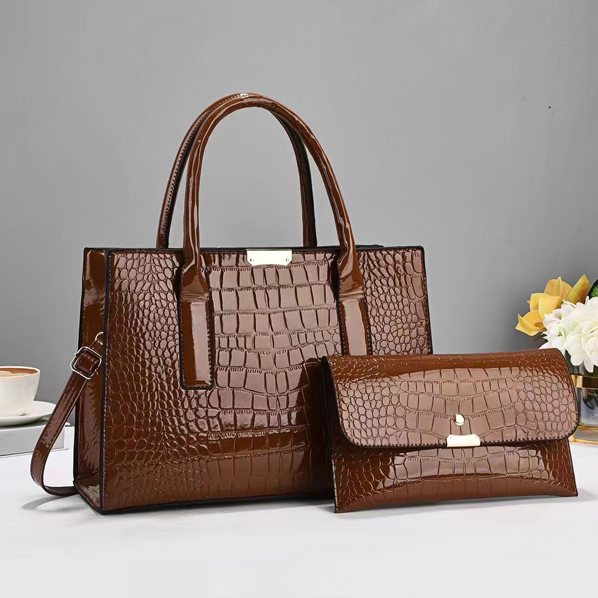 Child And Mother Stone Pattern bags