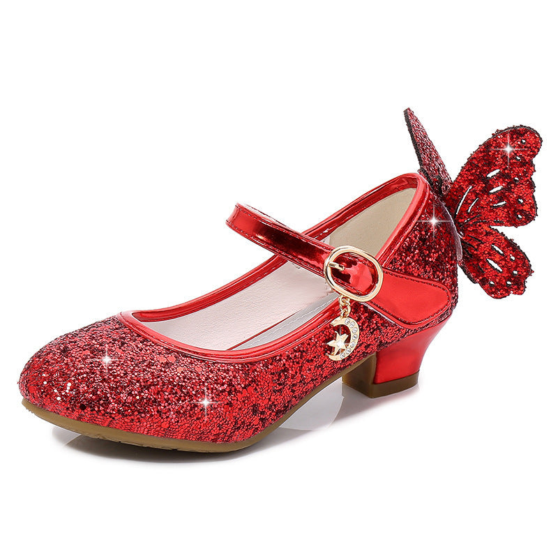 Girl's high heel princess shoes performance shoes