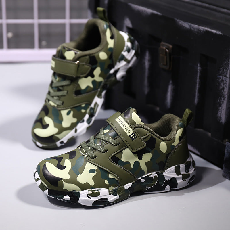 Children's Camo Shoes Light Sports