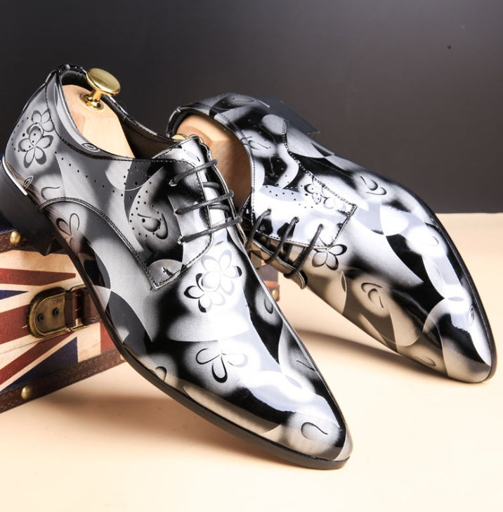 bright leather shoes