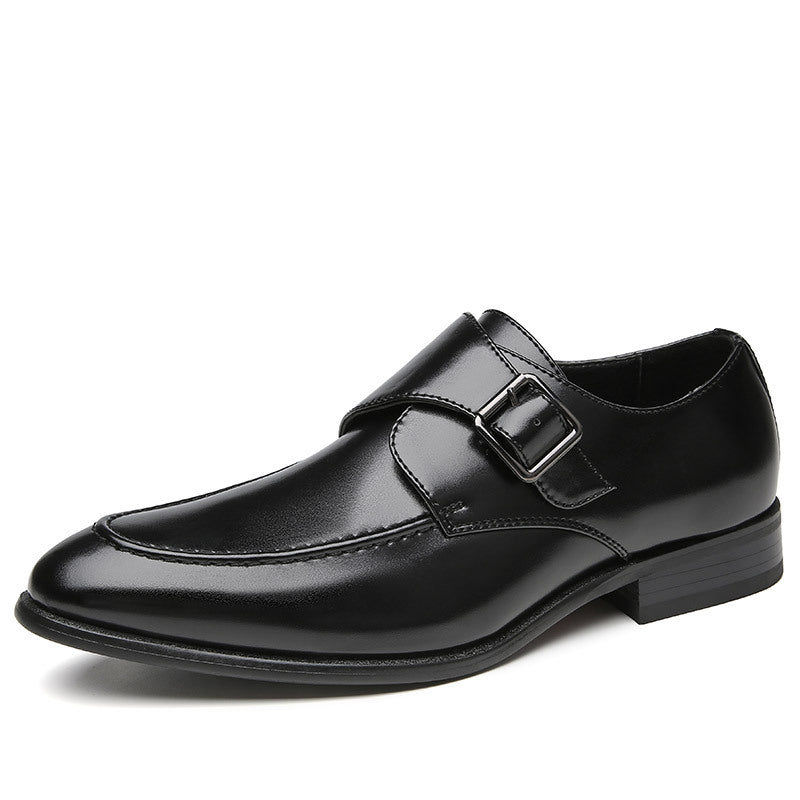 British Style Buckle Business Shoes Men