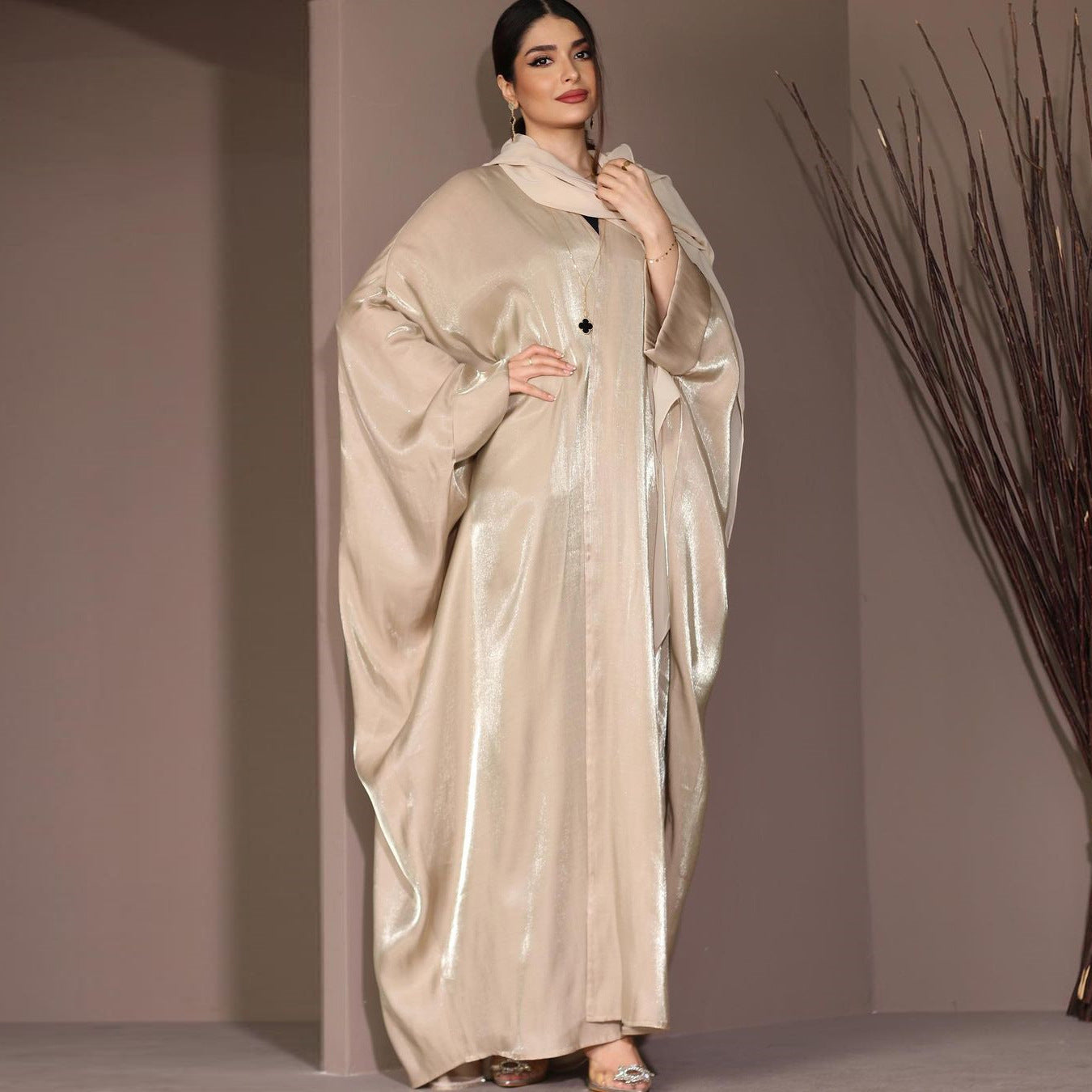 Bright Silk Satin Robe
