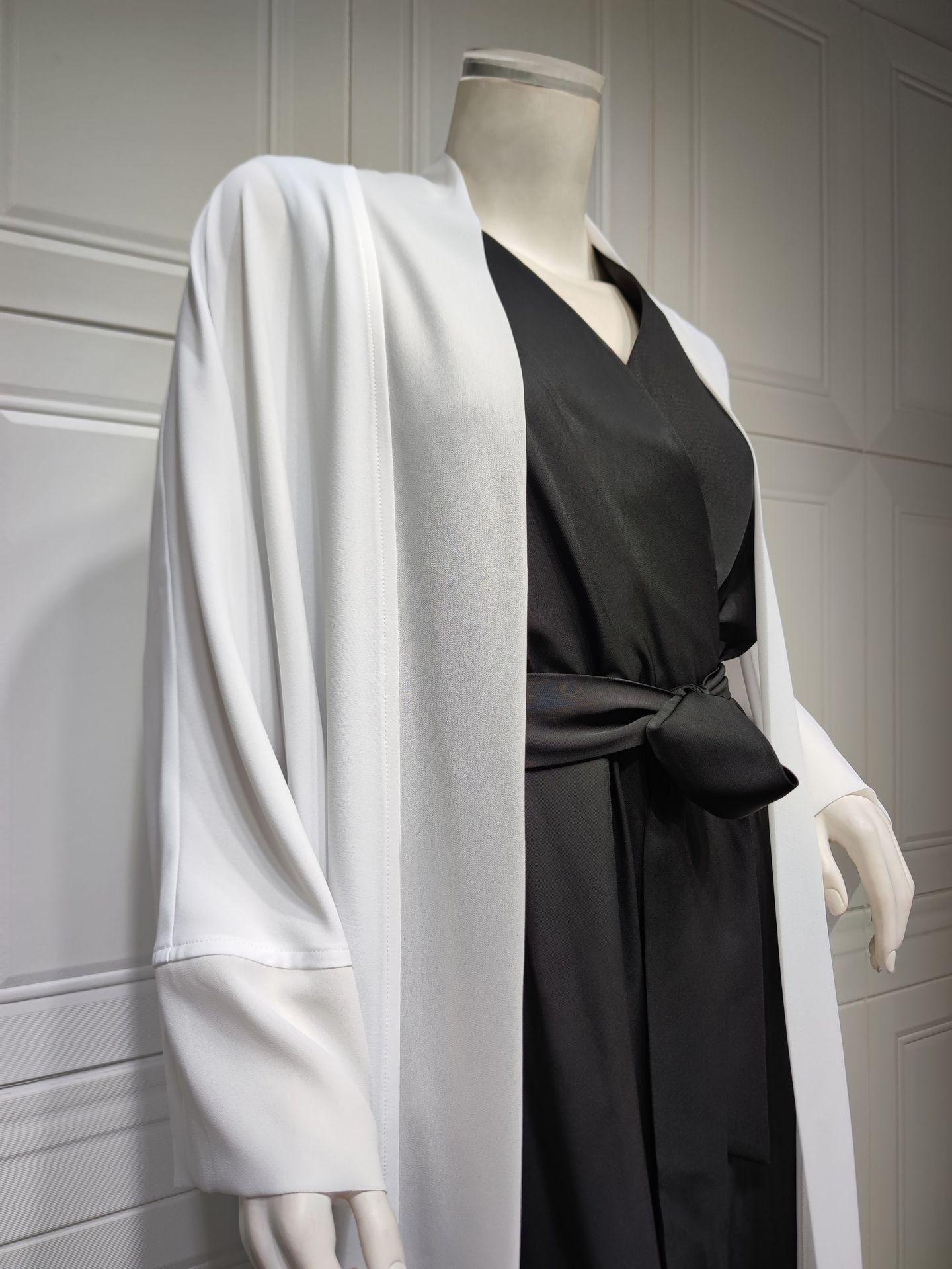 Cardigan Coat Chiffon Patchwork