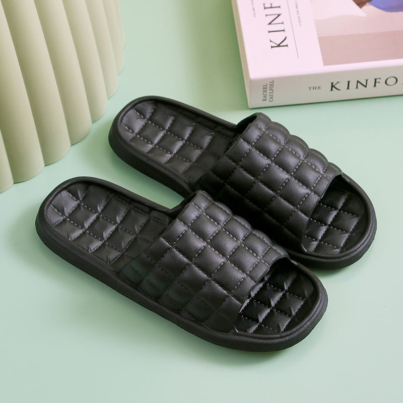 Couple Summer Slippers Bathroom Non-Slip Home Shoes