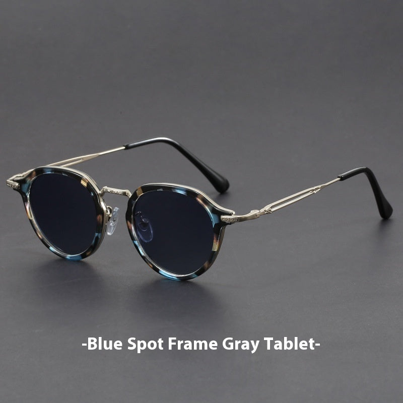 Metal Circle Frame Sunglasses UV Sun Glasses