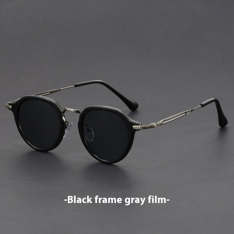 Metal Circle Frame Sunglasses UV Sun Glasses
