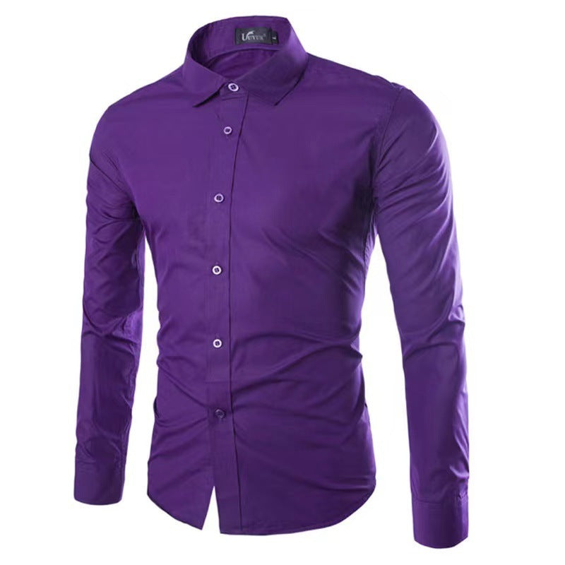 Casual Polo Collar Long Sleeves