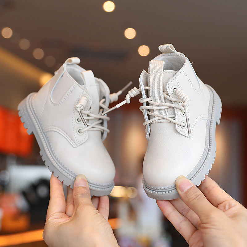 Kids Leather Boots Waterproof