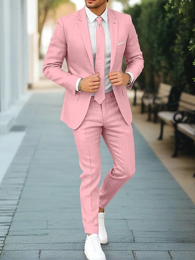 Men's One Button Suit