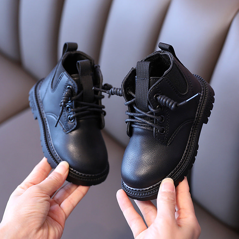 Kids Leather Boots Waterproof