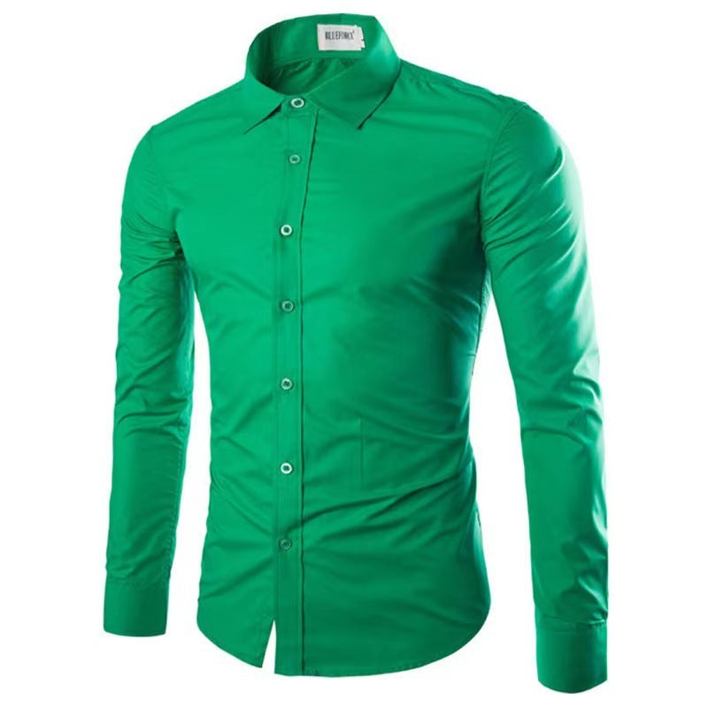 Casual Polo Collar Long Sleeves