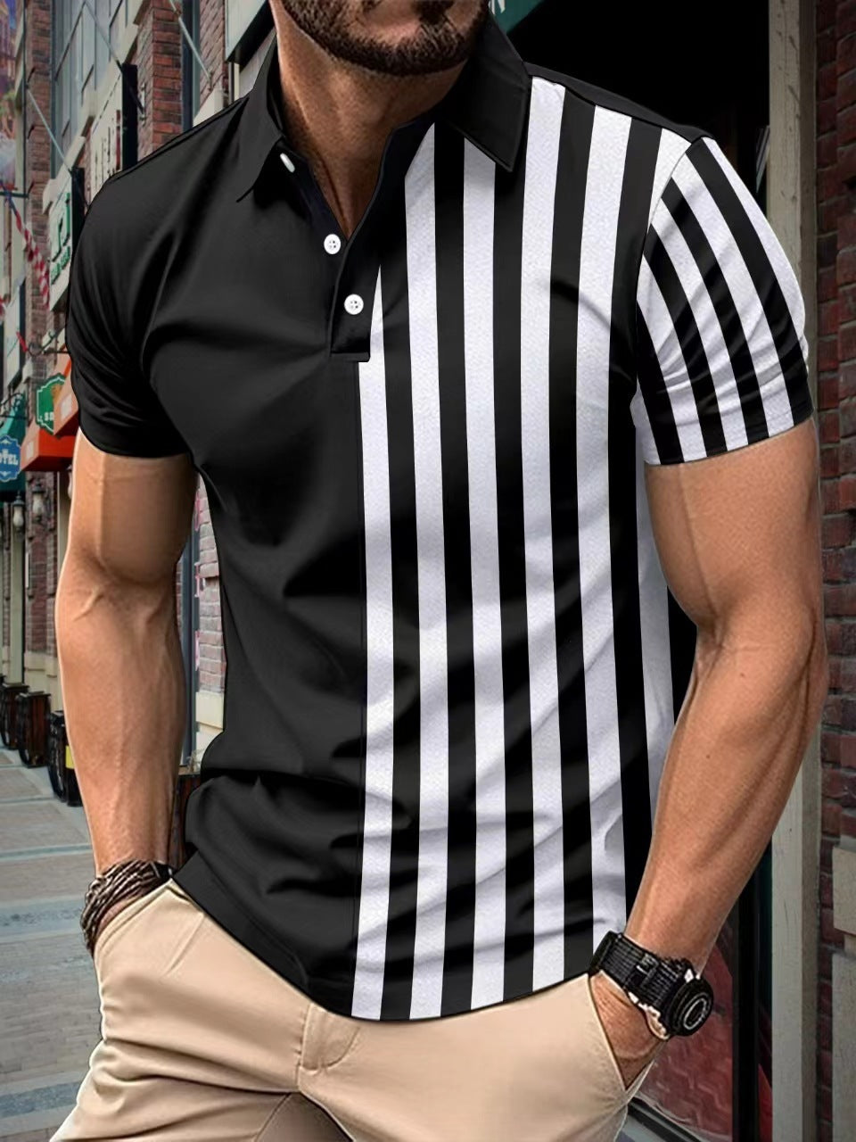 Striped Polo Shirt