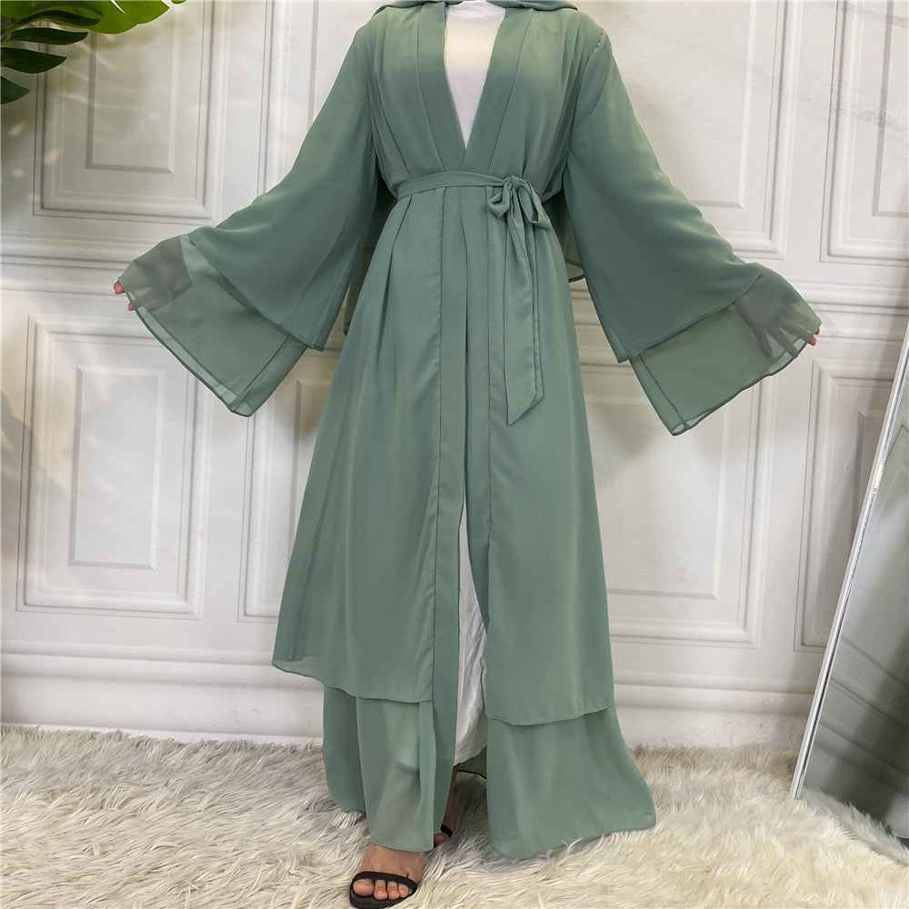 Fashionable Cardigan Chiffon Robe