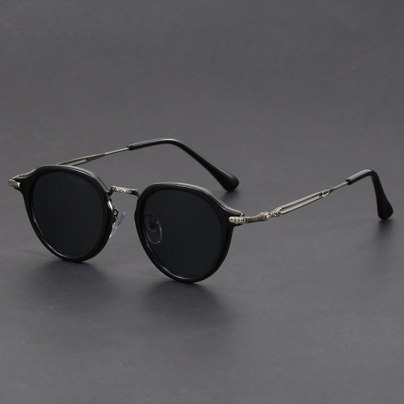 Metal Circle Frame Sunglasses UV Sun Glasses