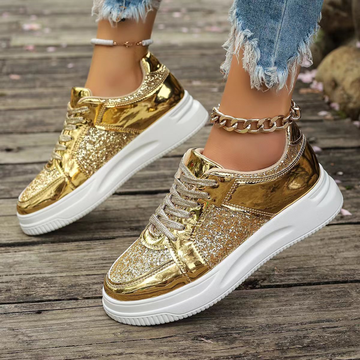 Thick Bottom Round Toe Shoes