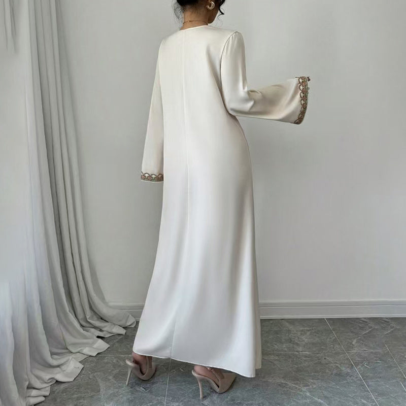 Women's Embroidered Maxi Dress -