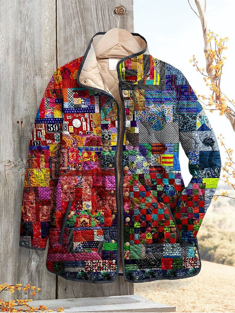 Tuck Flower Cotton Coat