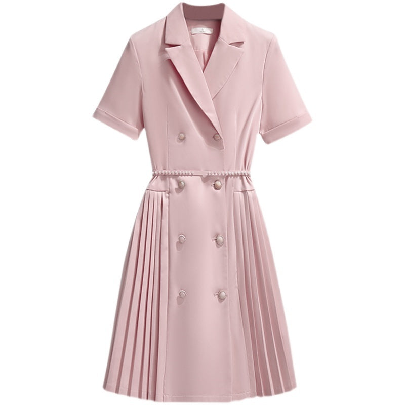 Pink Pleated Drees