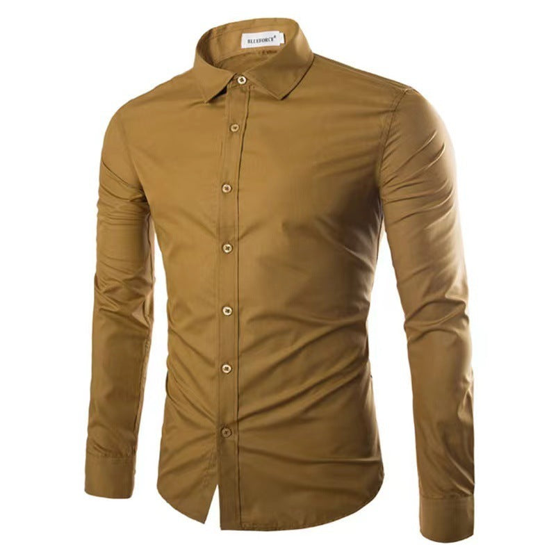 Casual Polo Collar Long Sleeves