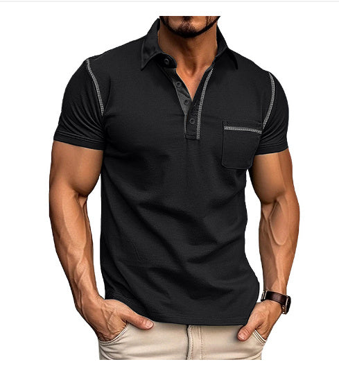 Short-sleeved Polo Shirt Casual
