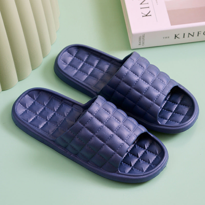 Couple Summer Slippers Bathroom Non-Slip Home Shoes