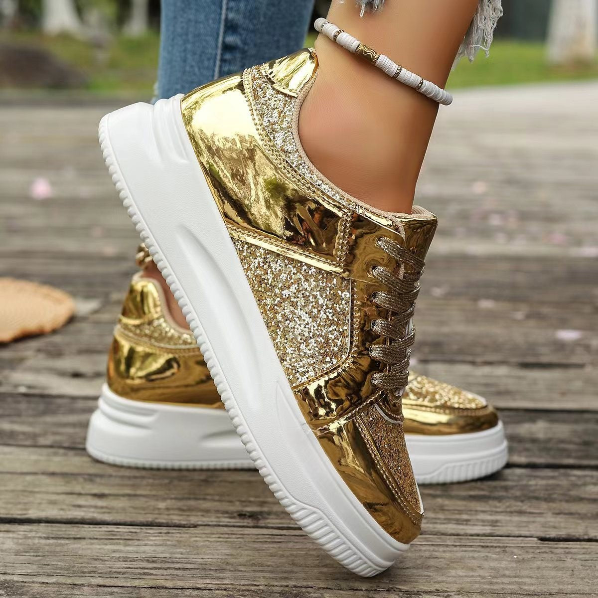 Thick Bottom Round Toe Shoes