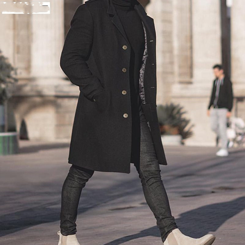 Long Woolen Overcoat