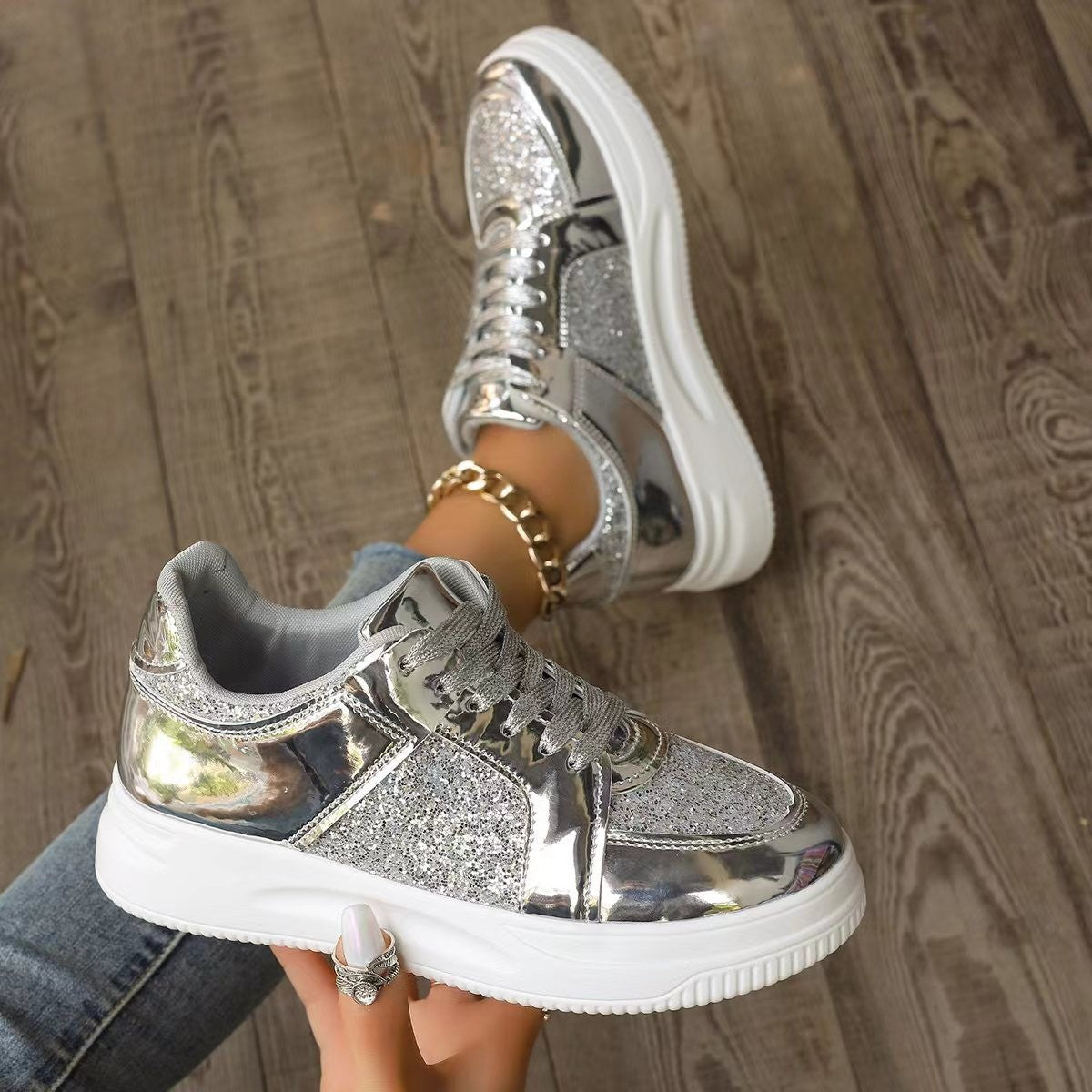 Thick Bottom Round Toe Shoes