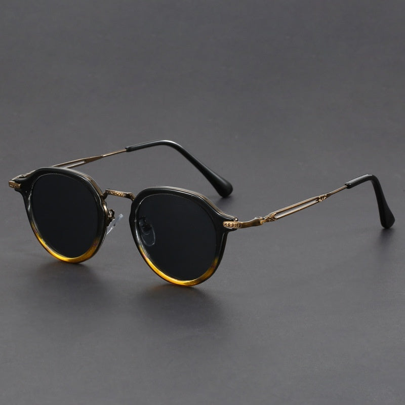 Metal Circle Frame Sunglasses UV Sun Glasses