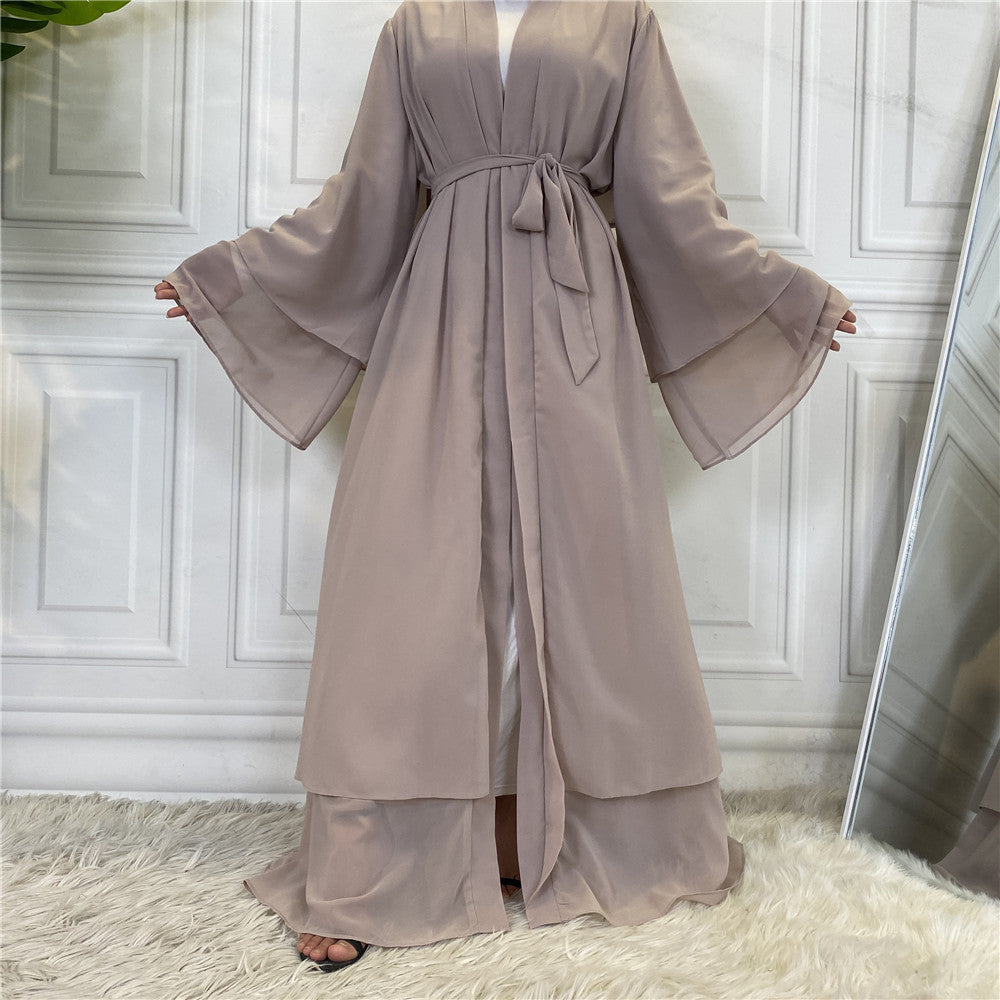 Fashionable Cardigan Chiffon Robe