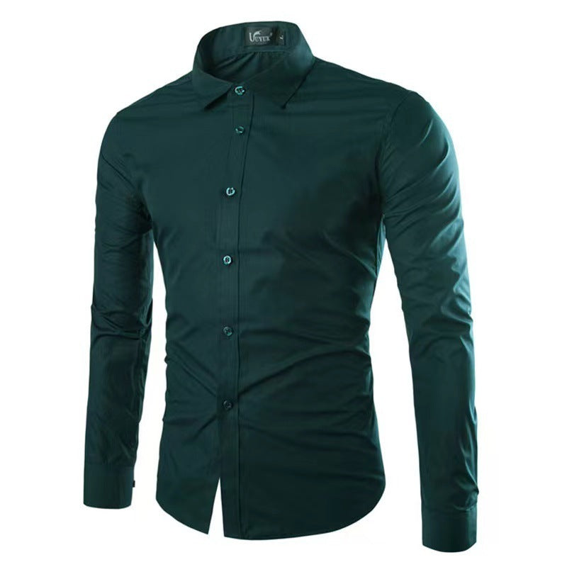 Casual Polo Collar Long Sleeves