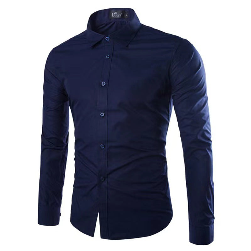 Casual Polo Collar Long Sleeves