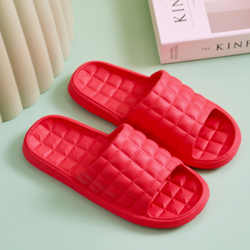 Couple Summer Slippers Bathroom Non-Slip Home Shoes