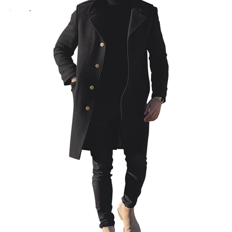 Long Woolen Overcoat