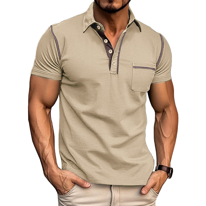 Short-sleeved Polo Shirt Casual