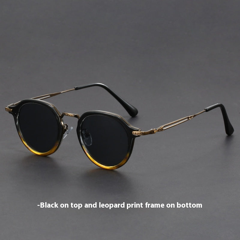Metal Circle Frame Sunglasses UV Sun Glasses