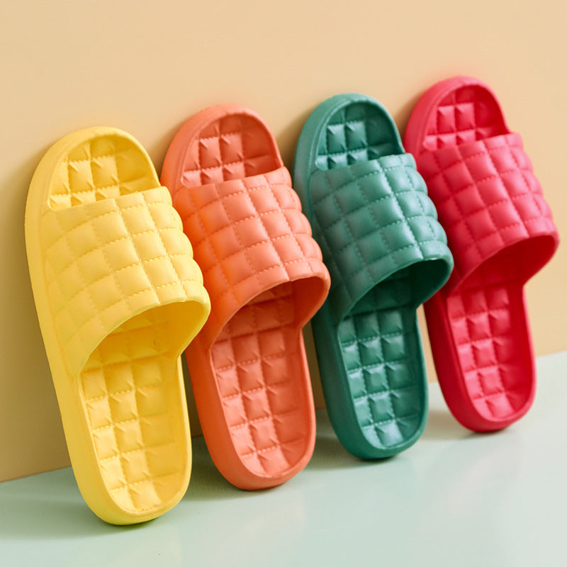 Couple Summer Slippers Bathroom Non-Slip Home Shoes