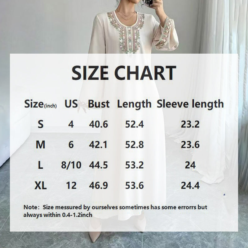 Women's Embroidered Maxi Dress -